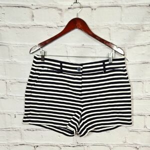 LOFT Navy Striped Shorts